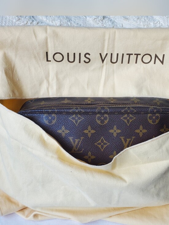 Louis Vuitton Handbags - Louis Vuitton Monogram Bag - Dark Brown with Gold Motif